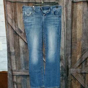 Vigoss Women's Classic Blue Straight Leg Jeans
